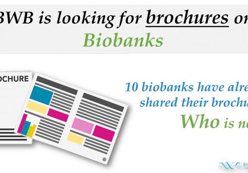 BWB-brochures Biotheque Wallonie Bruxelles calling for brochures on biobanking