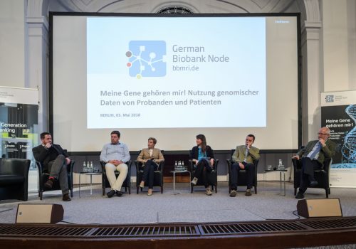GBN-Workshop-panel-discussion German Biobank Node Workshop, Meine Gene gehoeren mir, My genes are mine, panel discussion