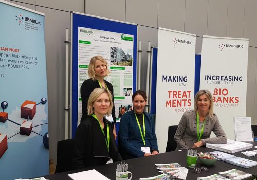 OEPPM-personalised-medicine-conference-BBMRI-at-Biobank-Graz Biobank Graz and BBMRI.at at their booth at the Austrian platform for personalised medicine congress in Graz