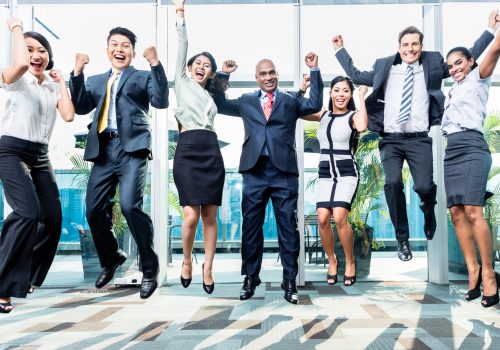 group-people-jumping new self-assessment survey, quality management services, bbmri-eric