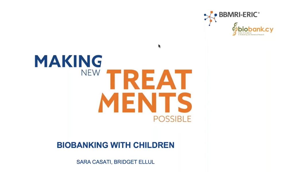 ELSI Dialogues: Biobanking with children