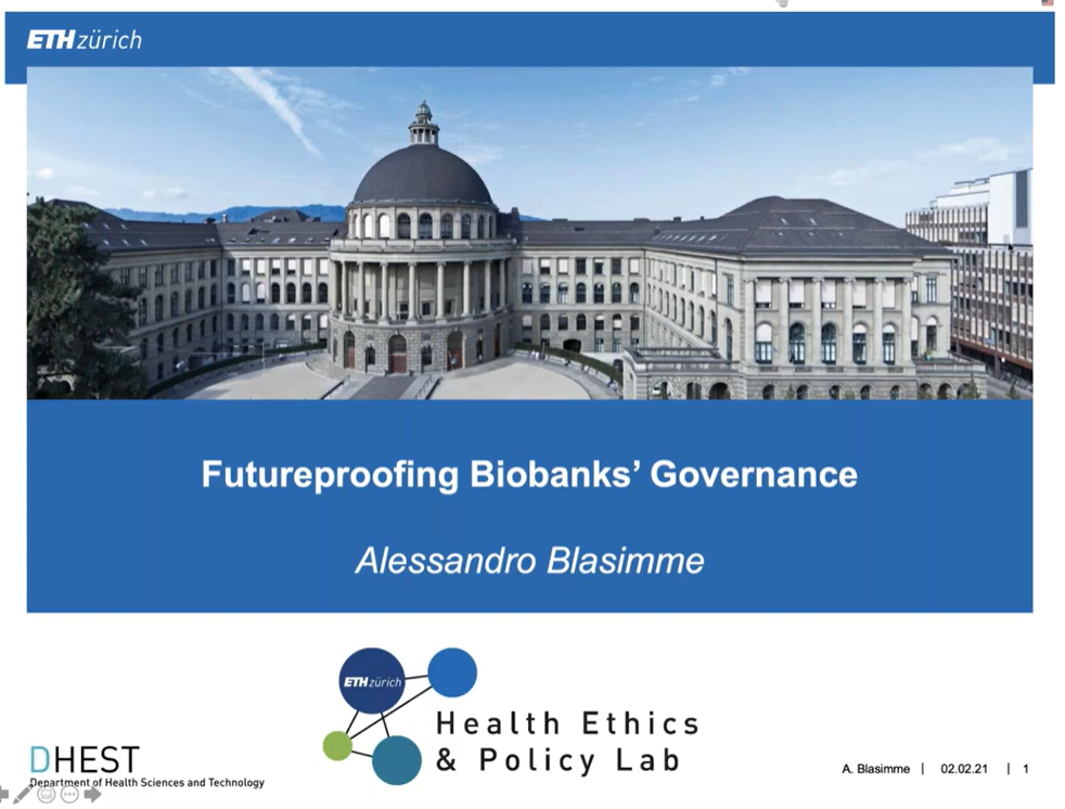 ELSI Dialogues: Futureproofing Biobanks’ Governance