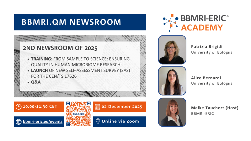 promo card with images of three QM newsroom quests